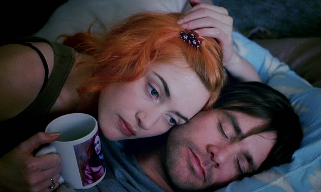 Valentine's Day Movie: Kate & Jim in Eternal Sunshine of the Spotless Mind. 