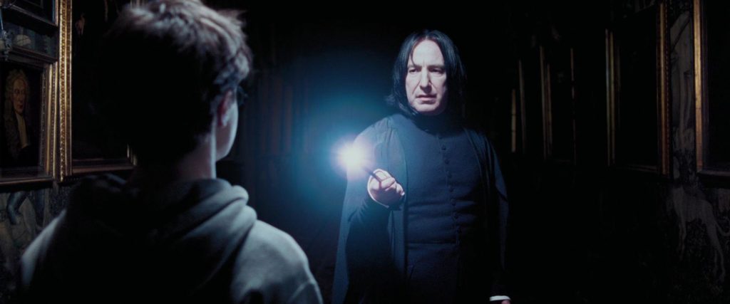 Severus Snape confronting Harry